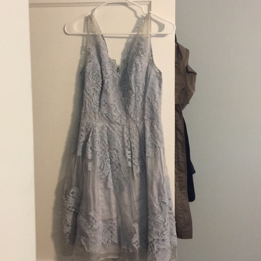 Light blue lace dress